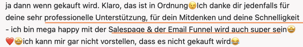 Testimonial schriftlich